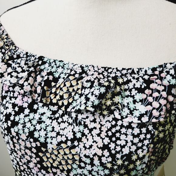 To Be Spoiled NWT Floral Side Slit Midi Maxi Dress - Sundress Sz XL - Picture 5 of 14